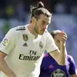 Gareth Bale mencetak satu gol untuk membantu Real Madrid mengalahkan Celta Vigo 2-0 dalam lanjutan Liga Spanyol di Santiago Bernabeu, Sabtu (16/3/2019). (AP Photo/Paul White)