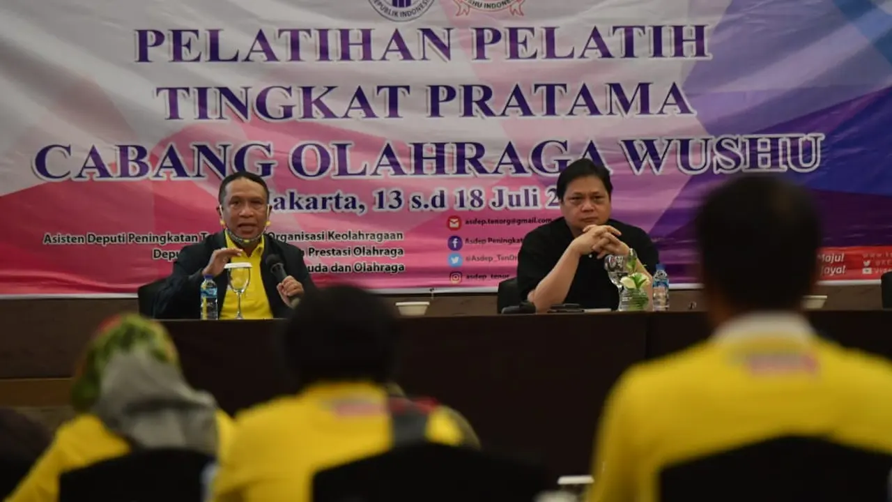 Kemenpora Gelar Sertifikasi Pelatihan, Airlangga: Bekal Pelatih Tingkatkan Prestasi Atlet