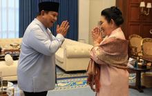 Momen Hangat Prabowo Lebaran Bersama Titiek Soeharto dan Didit