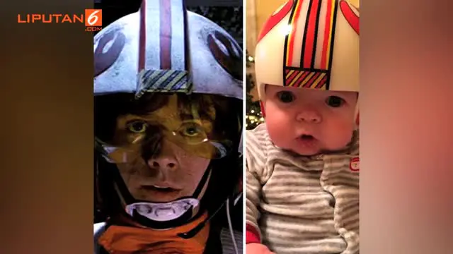 Sang ayah pernah membuat helm bertema Star Wars saat ulang tahun pertama anaknya.