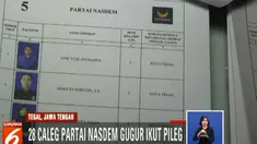 Atas dasar PKPU tersebut, KPU Kota Tegal menjatuhkan sanksi kepada DPD Partai Nasdem Kota Tegal tidak bisa mengikuti pemilu 2019.