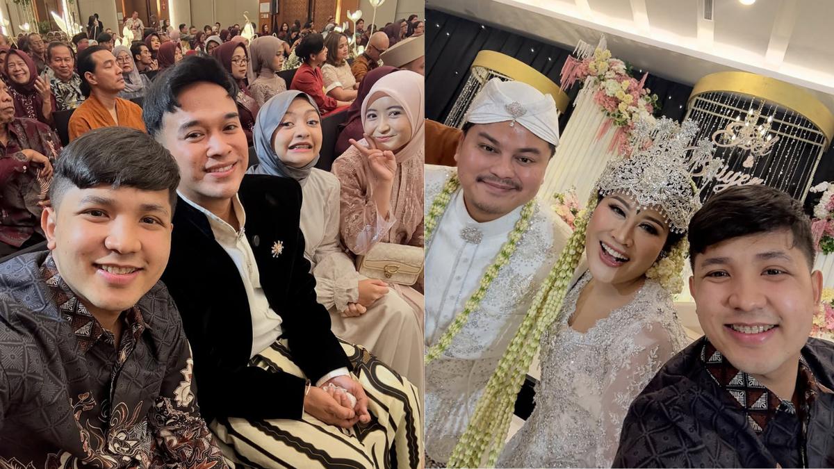 7 Potret Detail Baju Batik Jirayut saat Hadiri Pernikahan Boiyen, Tampil Klasik dan Elegan