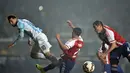 Salah satu aksi Lionel Messi. (AFP PHOTO/YURI CORTEZ)