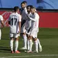 Eden Hazard kembali mencetak gol untuk Real Madrid saat menghadapi Huesca (AP)