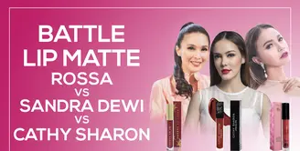 Review: Cobain Lip Matte Rossa, Sandra Dewi, dan Cathy Sharon