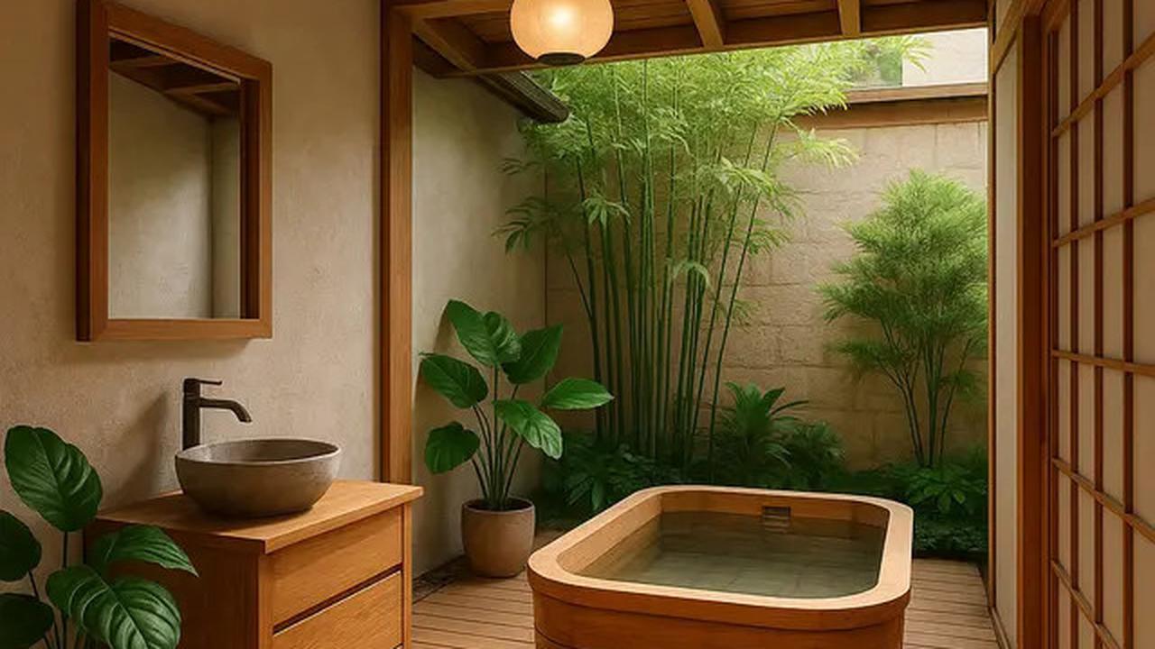 7 Inspirasi Kamar Mandi Semi Outdoor Bergaya Jepang, Estetik dengan Nuansa Alam