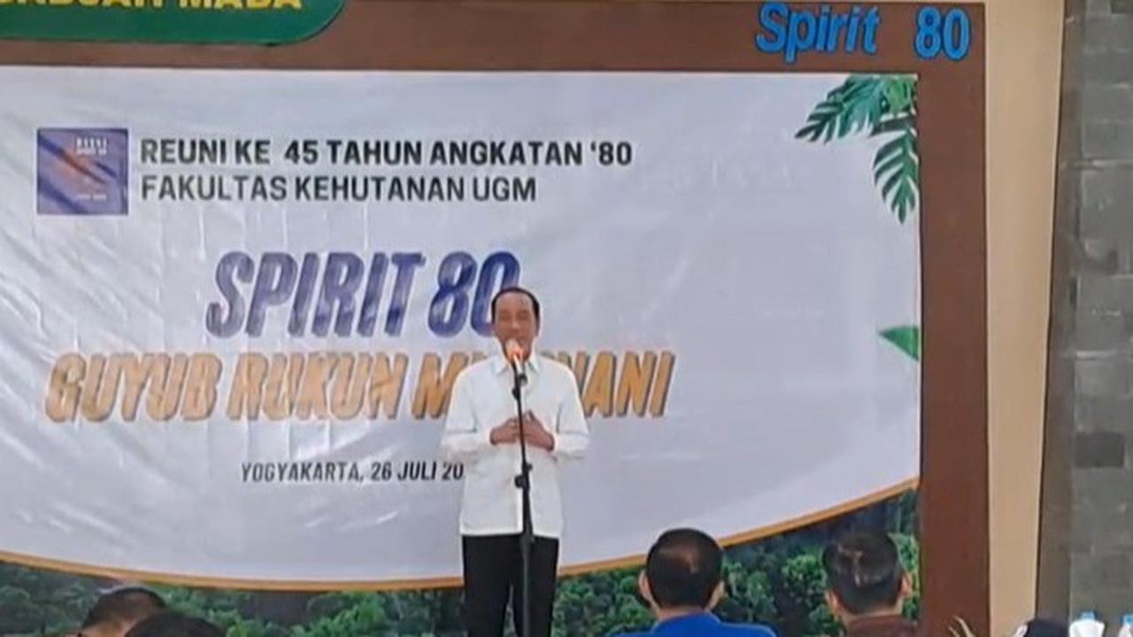 Alasan Jokowi Tetap Hadiri Reuni UGM Meski Belum Fit: Bayangkan Kalau Saya Tak Datang, Polemik Lagi Nanti