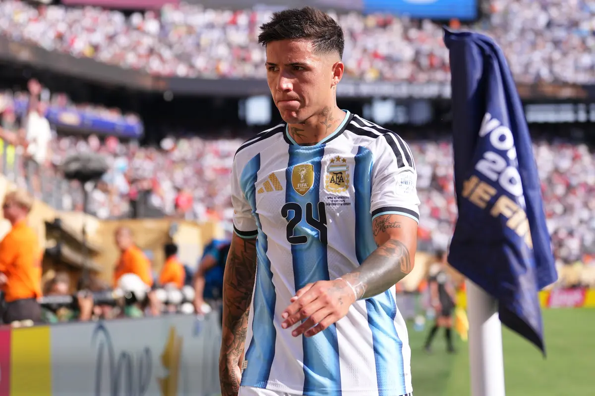 Pemain Argentina Enzo Fernandez