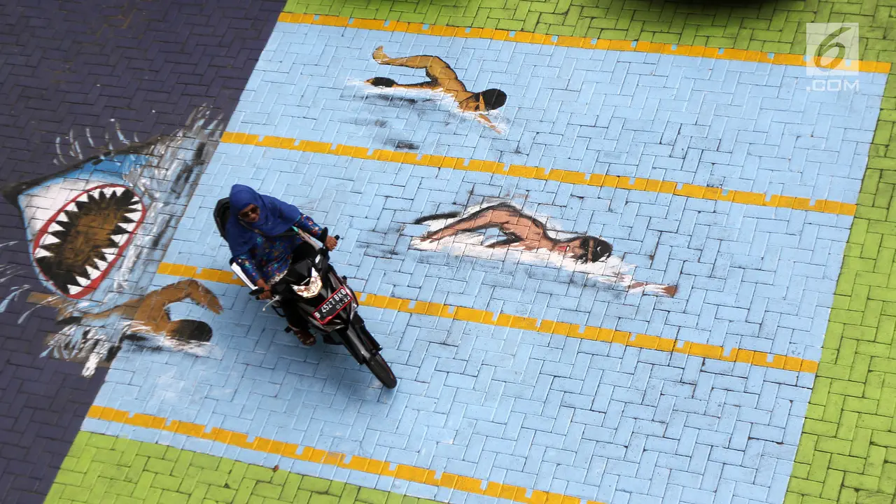 Sambut Asian Games, Aneka Mural Hiasi Kantor Kelurahan Tegal Alur