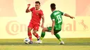 <p>Gelandang Timnas Indonesia U-20, Arkhan Fikri membawa bola dari kawalan pemain Irak, Abbas Majid Kaayem selama pertandingan Piala Asia U-20 di Stadion Lokomotiv, Rabu (1/3/2023). Irak berhasil menceploskan bola di menit ke-28 lewat Hayder Abdulkareem. Abdulkareem berhasil membobol gawang Daffa setelah menerima bola liar hasil sapuan Muhammad Ferarri. (Foto:Dok PSSI)</p>