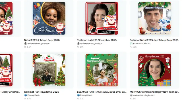 Link twibbon natal (Foto: Twibbonize)