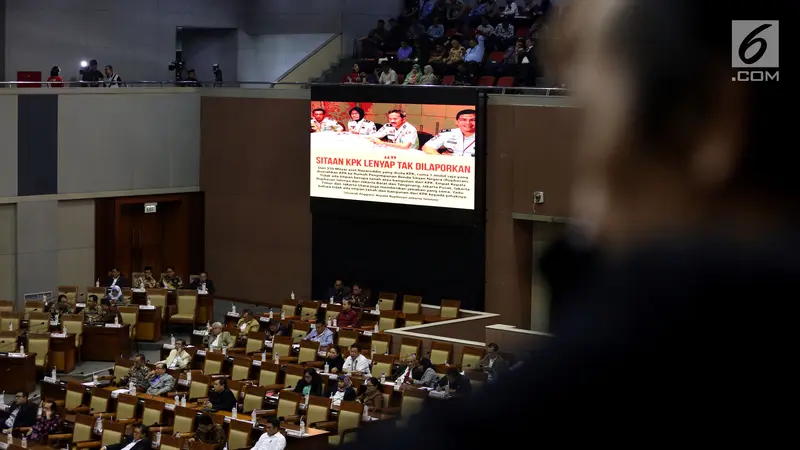 Pansus Angket KPK Beri Laporan di Sidang Paripurna DPR