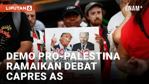 VIDEO: Unjuk Rasa Pro-Palestina Warnai Debat Pertama Joe Biden dan Donald Trump di Pilpres AS