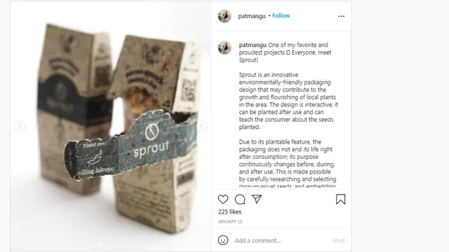 Uniknya Kemasan Granola Berbahan Bibit yang Bisa Langsung Ditanam