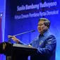 Ketua Dewan Pembina Partai Demokrat, Susilo Bambang Yudhoyono menyampaikan pidato pembukaan Kongres II Partai Demokrat (PD) di Padalarang, Bandung, Jawa Barat. (Antara)