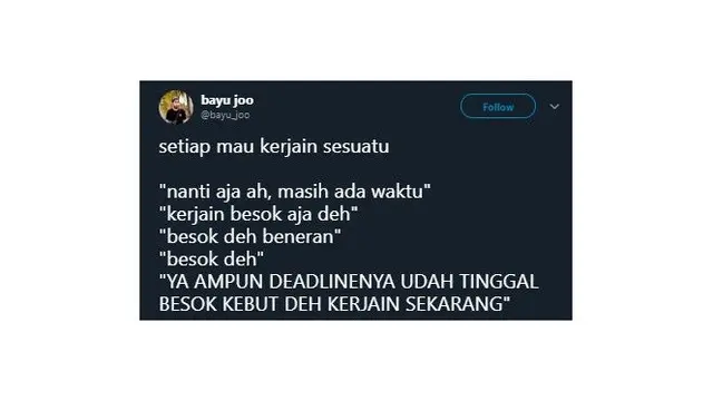 6 Alasan Menunda Pekerjaan yang Sering Dilakukan Ala Netizen