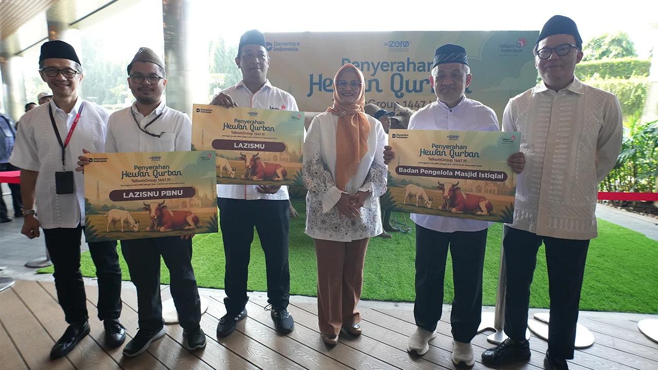 TelkomGroup Tebar 910 Hewan Kurban, Perkuat Komitmen Berbagi di Hari Raya Iduladha