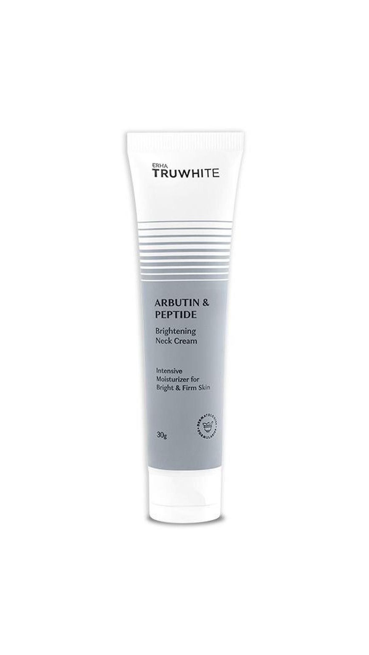 7. Erha Truwhite Arbutin &amp; Peptides Brightening Neck Cream<br>