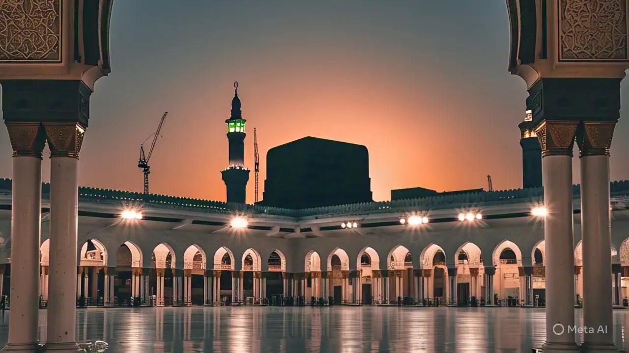 Pemandangan Ka'bah dari Jauh