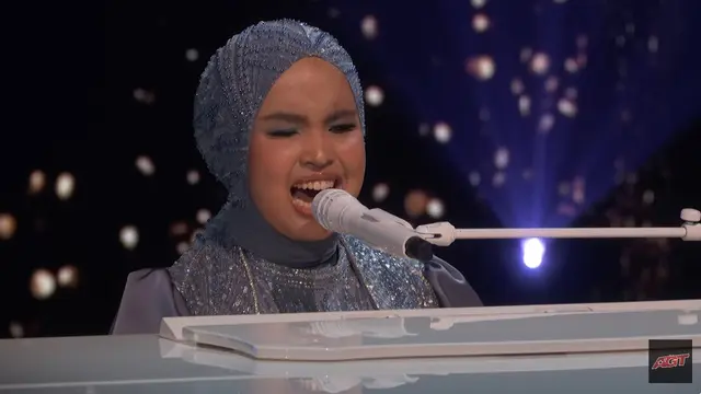 Putri Ariani dalam Final America's Got Talent. (Tangkapan layar YouTube/ America's Got Talent)