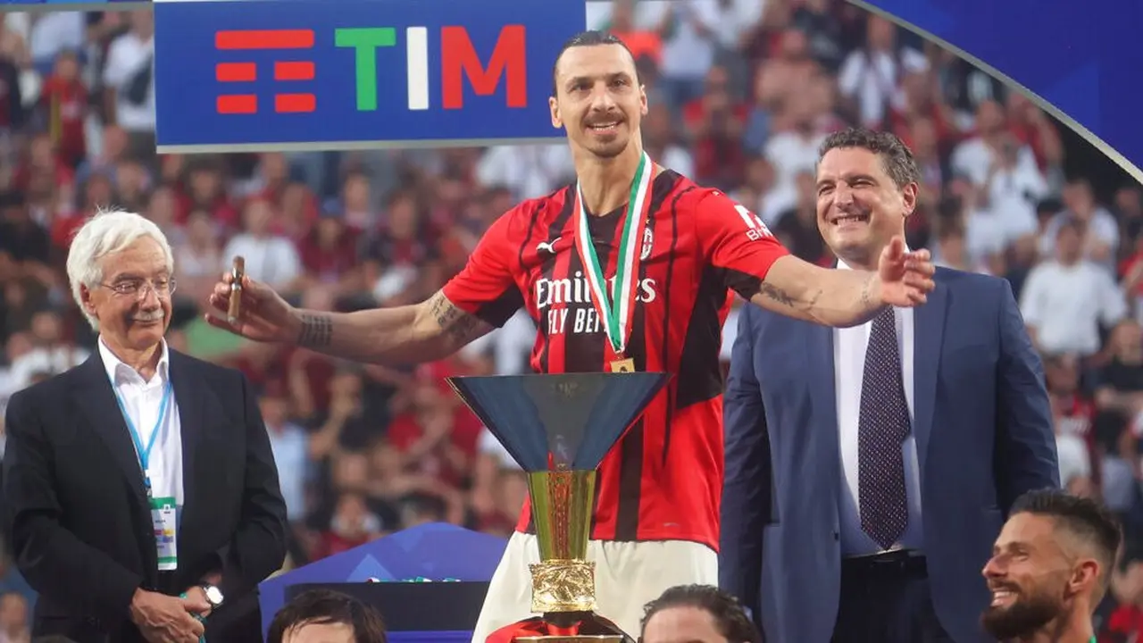 Striker AC Milan, Zlatan Ibrahimovic.