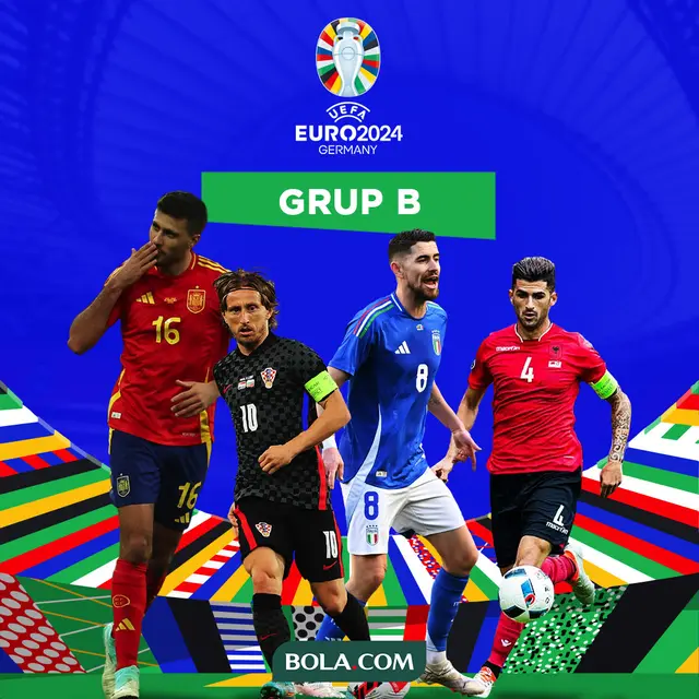 Piala Eropa 2024 - Perang 4 Bintang di Grup B Euro 2024
