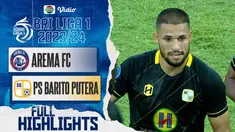 Berita video highlights BRI Liga 1, Barito Putera taklukkan Arema FC 4-0, Sabtu (5/8/23)