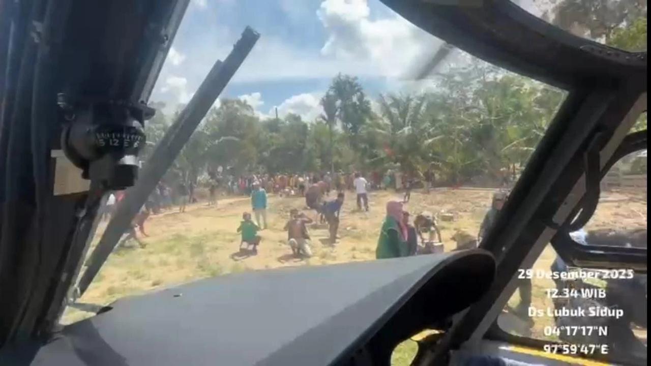 Distribusi Logistik Dikerahkan Melalui Udara, Helikopter TNI AL Kirim Bantuan ke Aceh Tamiang