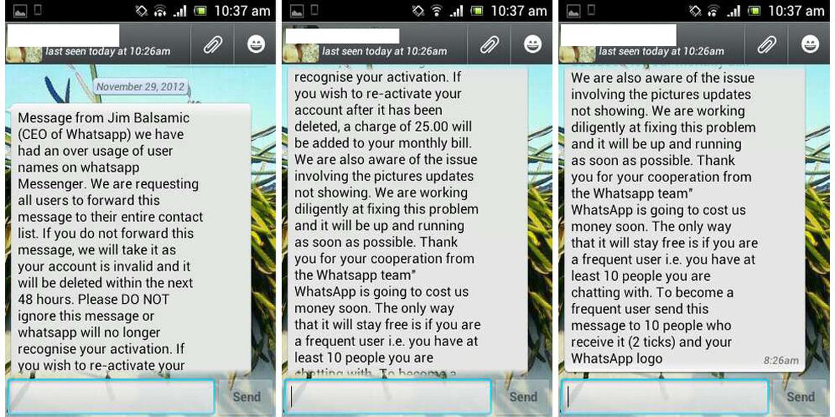 whatsapp hoax