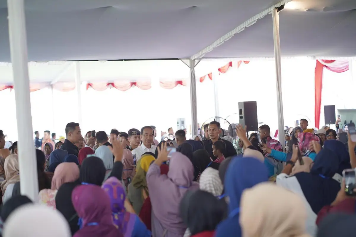 Jokowi melakukan kunjungan kerja ke Magelang. (Liputan6.com/ ist)