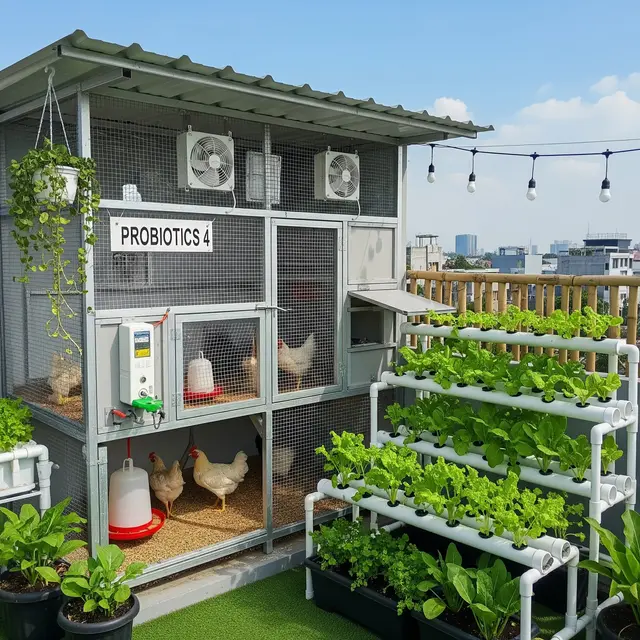 Ide Kebun Mini dan Ternak Ayam di Rooftop Rumah yang Anti Bau
