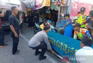 Jenazah Lansia Tertemper Kereta di Bogor (Antara)