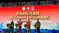 Kenakan Baju Bodo, Tri Tito Hadiri Acara Syukuran 46 Tahun Dekranas di Makassar