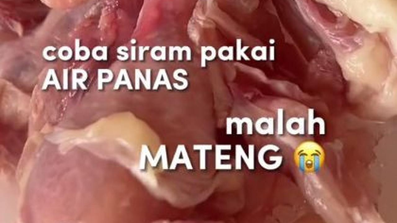 Jangan SIram dengan AIr Dingin atau Panas