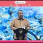 Gubernur Bank Indonesia Perry Warjiyo dalam seremoni pembukaan Karya Kreatif Indonesia (KKI) 2023, di Jakarta, Kamis 27/7/2023). (Arief/Liputan6.com)