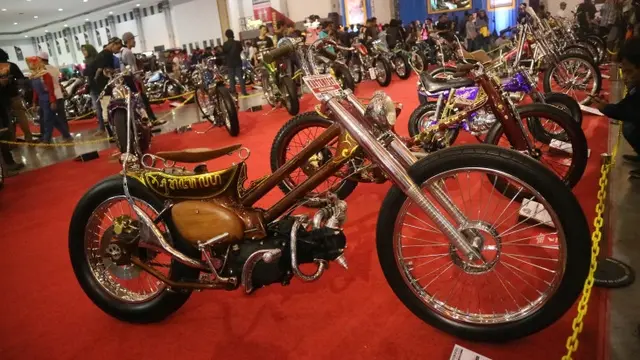 Motor bebek di Kustomfest 2018