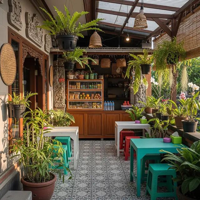 Inspirasi Warung Kecil di Teras Rumah