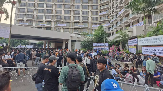 Eksekusi Blok 15 Gelora Bung Karno (GBK) atau dikenal sebagai kawasan Hotel Sultan.