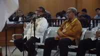Mantan Gubernur Jawa Barat Ahamd Heryawan menjadi saksi dalam sidang kasus suap perizinan proyek Meikarta, Rabu (20/3/2019). (Huyogo Simbolon)