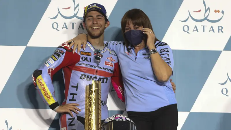 Foto: Enea Bastianini Juara di Seri Pembuka MotoGP 2022 Qatar, Gresini Akhiri Puasa Gelar 16 Tahun