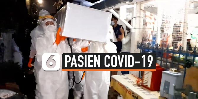 VIDEO: Pasien Covid-19 Meninggal di Pemukiman Padat, Petugas Kesulitan Evakuasi