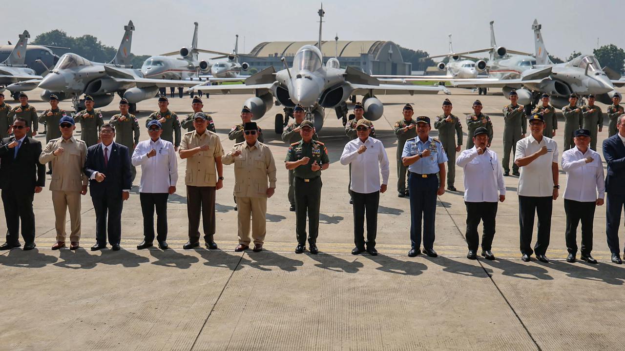 FOTO: Prabowo Serahkan Rafale dan Rudal Meteor untuk Perkuat Pertahanan Udara