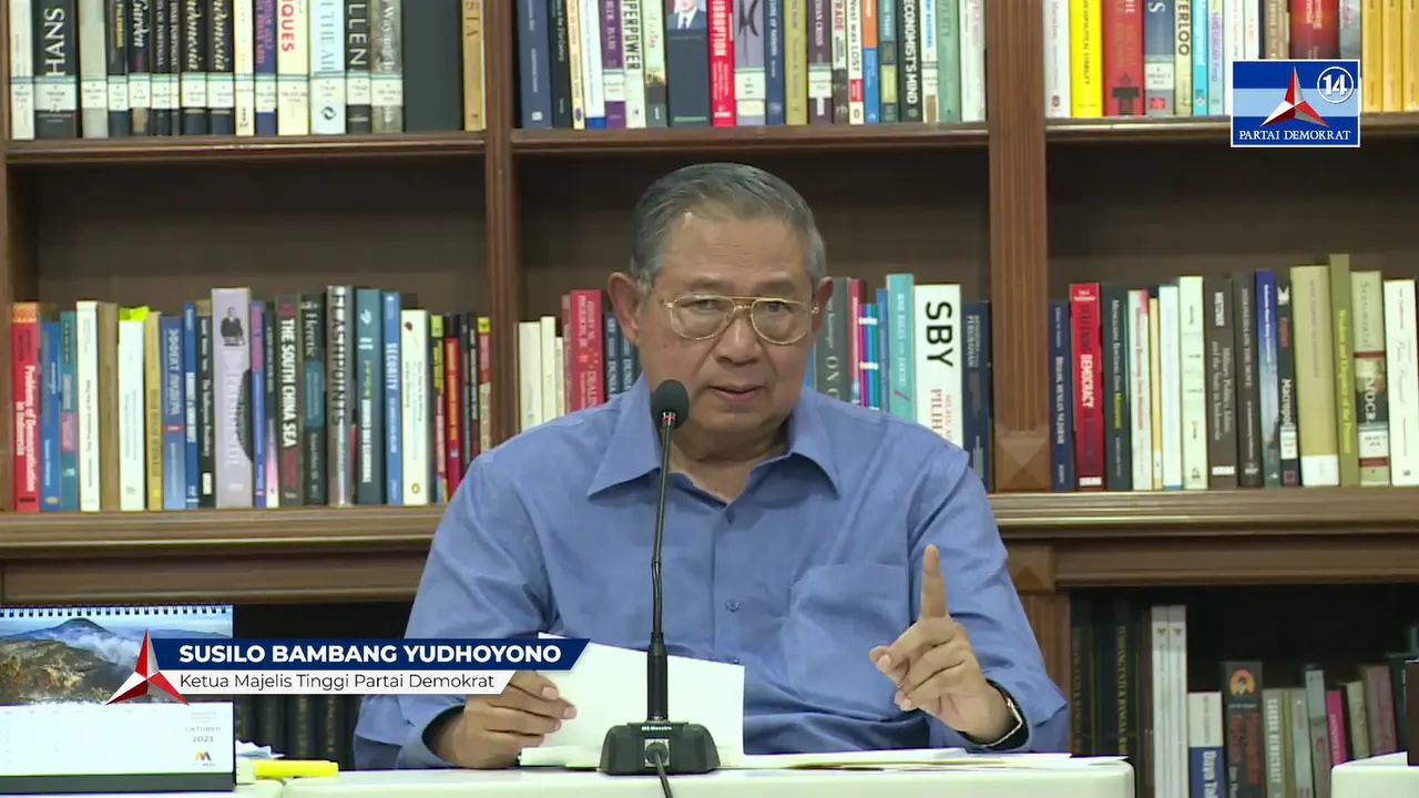 Ketua Majelis Tinggi Partai Demokrat Susilo Bambang Yudhoyono (SBY) soal Anies-Cak Imin