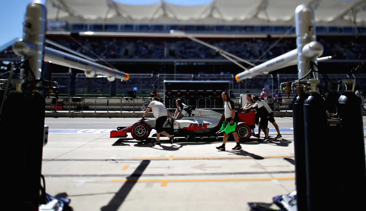 Haas F1 team menempati urutan ke-8 klasemen sementara konstruktor Formula One dengan total poin 29. (Mark Thompson/Getty Images/AFP)