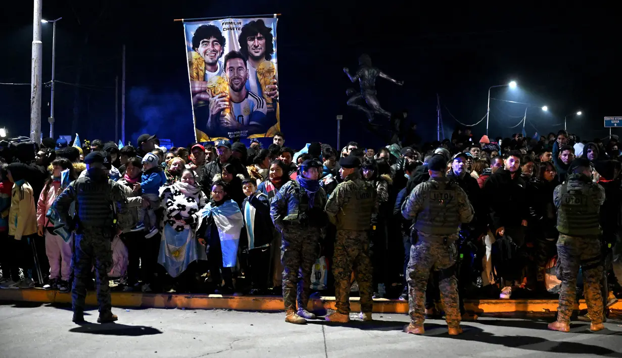 Sebelumnya diketahui, Argentina sukses menjuarai turnamen sepak bola Copa America 2024 setelah mengalahkan Kolombia dengan skor 1-0. (Luis ROBAYO/AFP)