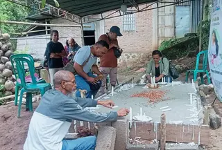 uburan korban di Desa Rubit, Kabupaten Sikka, NTT (Liputan6.com/Ola Keda)