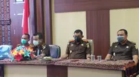 Kegiatan Launching Aplikasi Pelayanan Publik, di aulah Kejaksaan Negeri Sikka, Senin (19/2/2021). (Liputan6.com/Dionisius Wilibardus)