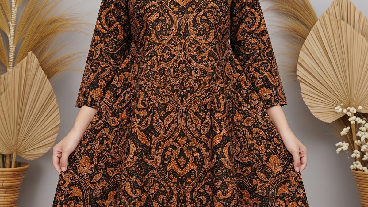 9 Model Batik Tunik Panjang untuk Menyamarkan Perut, Tampil Anggun