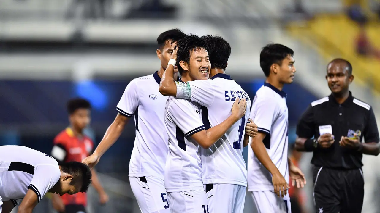 Timnas Thailand capai final SEA Games 2017. (Bola.com/Dok. FA Thailand)