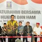 Menkumham Supratman Andi Agtas mengumpulkan sejumlah mantan Menkumham. (Liputan6.com/Nanda Perdana Putra)